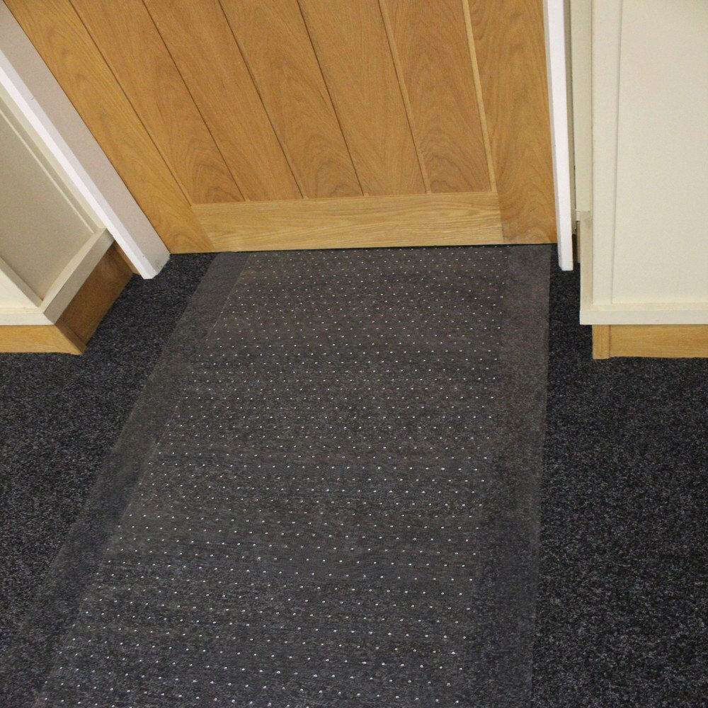 Bargain Houses Calder Heavy Duty Clear Plastic Carpet Protector Rectangle 68 x 1371.6cm
