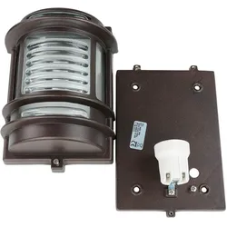 Licht-Erlebnisse, Gartenbeleuchtung, Wandlampe Gracia Messing (E27, IP64)