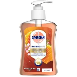 Seife Sagrotan Hygieneseife Manuka Honig Duft 250 ml Dispenserflasche, auch für empfindliche Haut geeignet