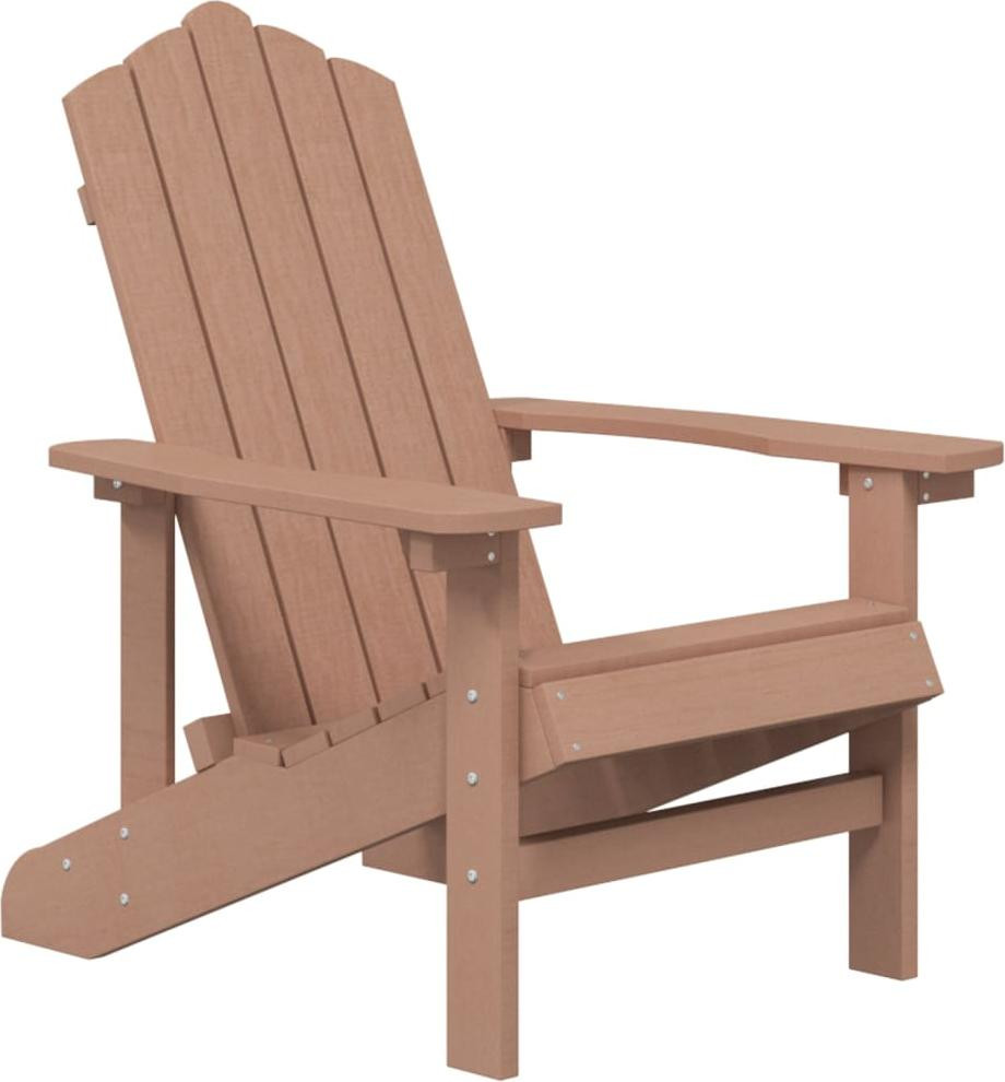 vidaXL Adirondack-tuinstoel met armleuningen, bruin