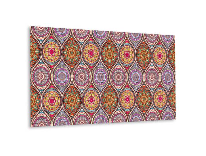 Tulup Selbstklebendes Wandpanel 100x50 cm - Wunderschönes Mandala, Mehrfarbig, Violett, Rot, Rechteckig, 100x1.6x50 cm, Bilder & Rahmen, Bilder, Dekopaneele