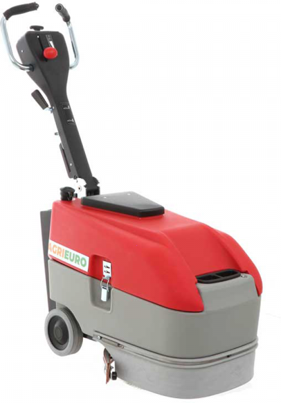 AgriEuro TOP-LINE Scheuersaugmaschine AgriEuro U.T. LP-350-B - 2x 24V-Akku (12V 18A) - Bodenreinigungsmaschine