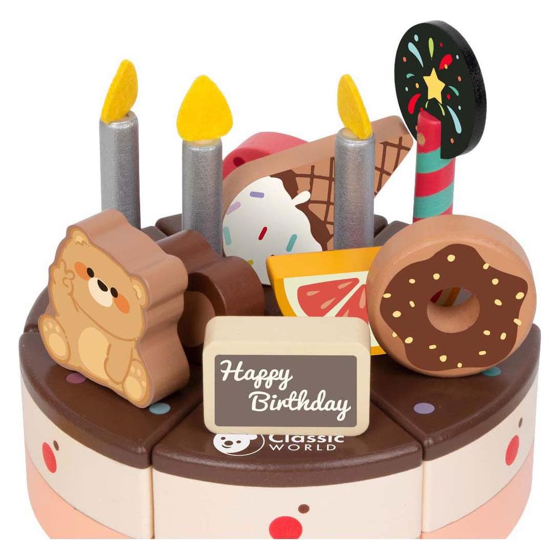 Classic World Klassischer Schokoladenkuchen aus Holz (MCU50635)