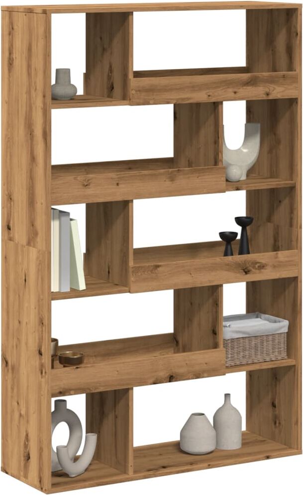 vidaXL Bibliothèque chêne artisanal 100x33x156,5 cm bois d'ingénierie