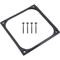 Shroud & Entkopplung 140mm (7mm stark), Einbaurahmen schwarz, inkl. 4x M3x37mm Schrauben