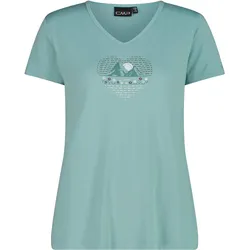 CMP Campagnolo, Damen, Funktionsshirt, Women's T-Shirt V-Neck (XL), Türkis