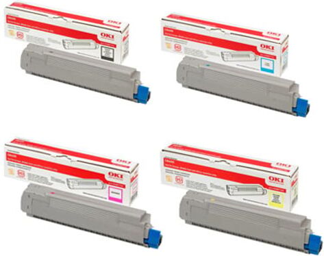 Oki 43487712/11/10/09 Pack 4 Colores