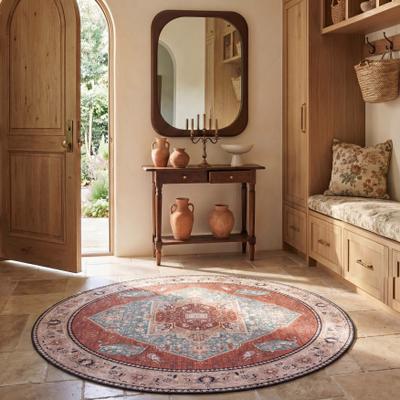 SAFAVIEH Tucson Machine Washable Slip Resistant Masha Traditional Rug