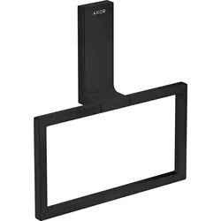 hansgrohe AXOR UNIVERSAL Rectangular Handtuchring, Metall, schwenkbar, 42623670, Farbe: Mattschwarz