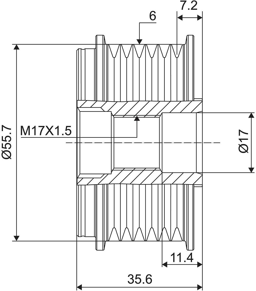 Generatorfreilauf VALEO 588118