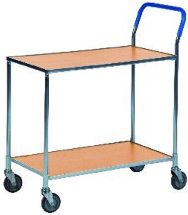 Tischwagen avec 2 plateaux, décor hêtre ; E/D/E (KM1720-BO)