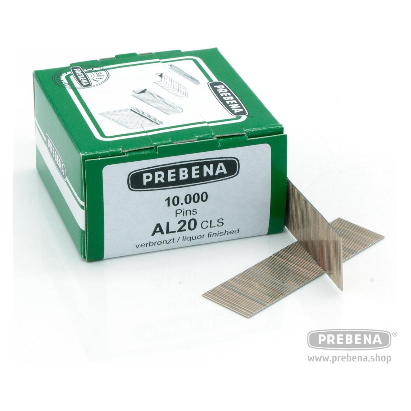 Prebena AL20CLS Pins (Stifte ohne Kopf) verbronzt (215038)