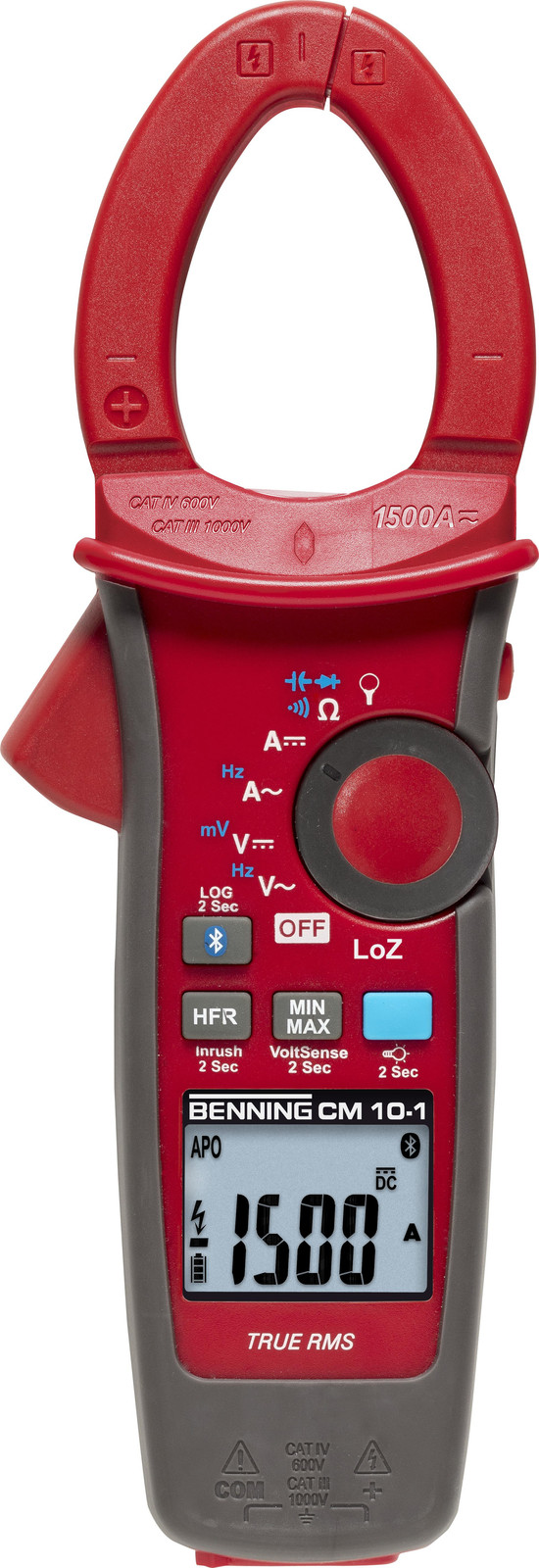 Benning CM 10-1 Digitale stroomtang datalogger CAT IV 600 V met 6000 tellingen