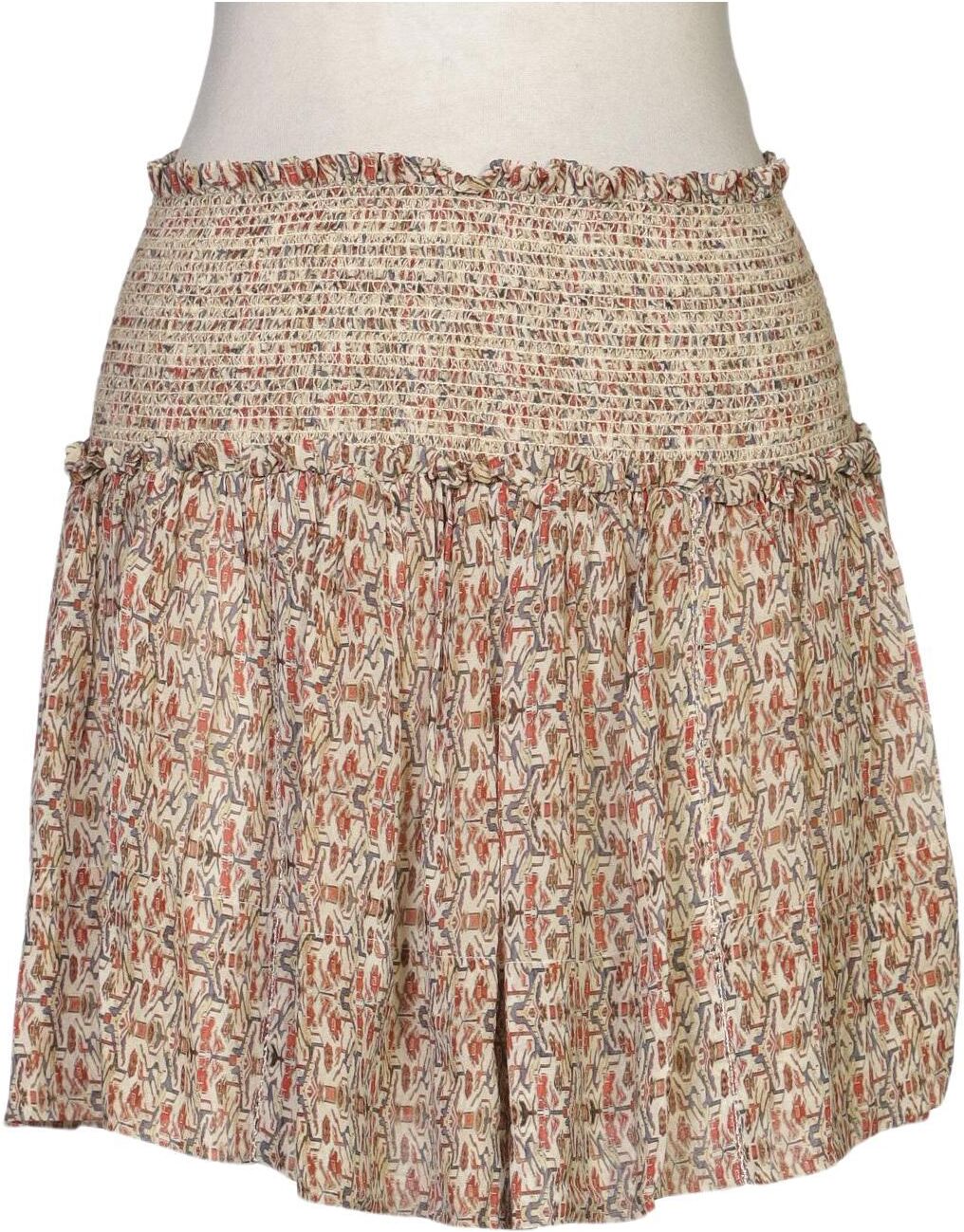 Isabel Marant Damen Rock, Beige, Gr. W24, Seide - Second Hand