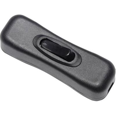 TRU COMPONENTS Schnurschalter Schwarz 1 x Aus/Ein 2A 1St.