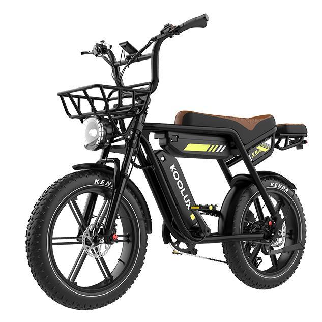 E Bike Mountainbike X9 Pro 20 Zoll Fatbike mit 48V 31,2Ah Doppelakku, bis zu 180 km Reichweite,Offroad E-Bikes mit Federgabel und Gepäckträger