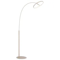 Globo LED-Stehlampe Della Alu, Eisen, Stahl & Metall Beige Sand