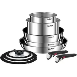 Tefal Ingenio Emotion, Pfannenset + Topfset, Silber