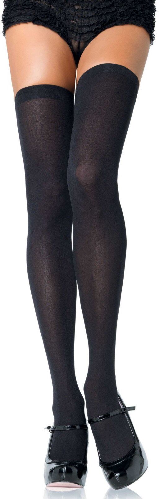 Leg Avenue Bas Classiques Opaques Noir