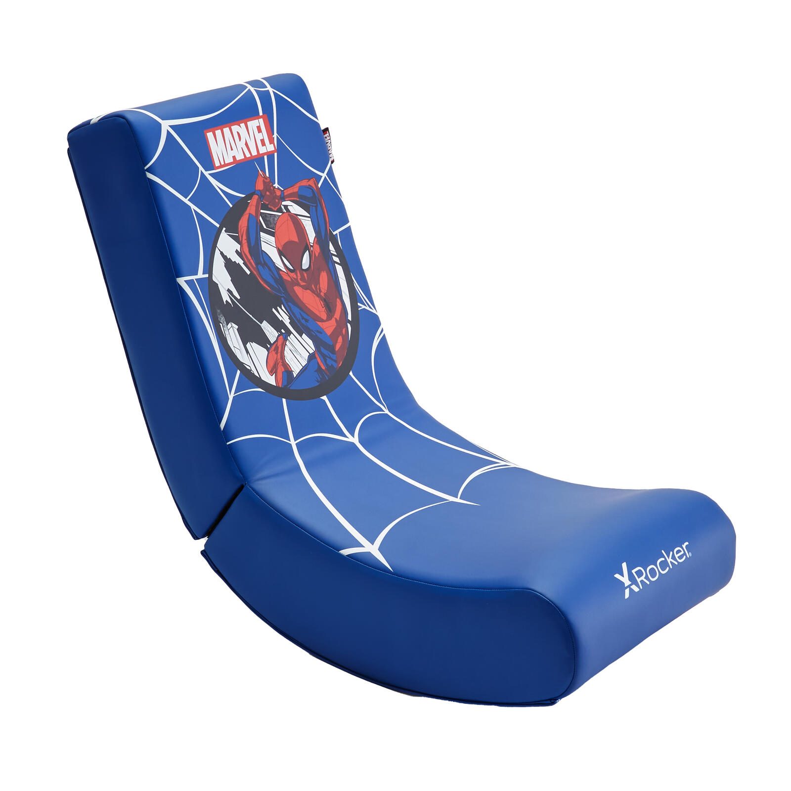 X Rocker Marvel™ Spider-Man Floor Rocker Gaming-Bodensessel für Kinder & Jugendliche - blau 2021178