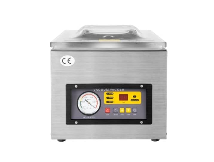 Profi Vakuumierer VakuumiergeräT Vakuummaschine VakuumgeräT Vakuum Tisch Kammervakuumierer,Vakuumkammer 220V für Fleisch KäSe Feinkost für Gastronomie Metzgerei Restaurant, Trocken Nass Pulvrig