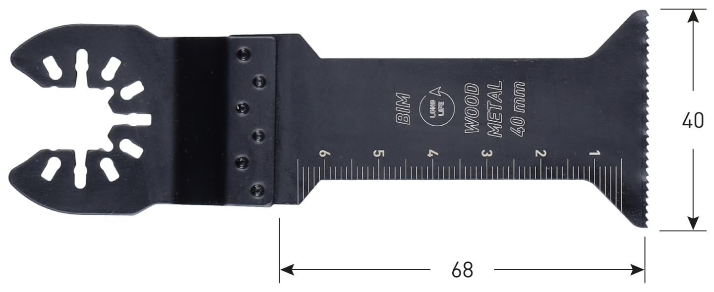 Rotec Open-Back invalzaagblad BiM type MTS40bi 40 x 68 mm