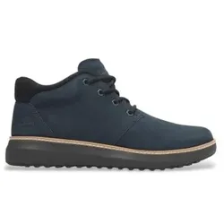 Timberland für Herren. TB0A69Q5W061 Hudson Road marineblaue Chukka-Stiefel aus Leder im mittleren Schaftbereich (41), Wohnung, Schnürsenkel,