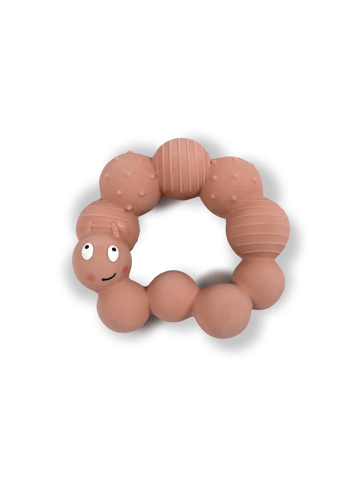 Filibabba Teether - Lily the larva Peach