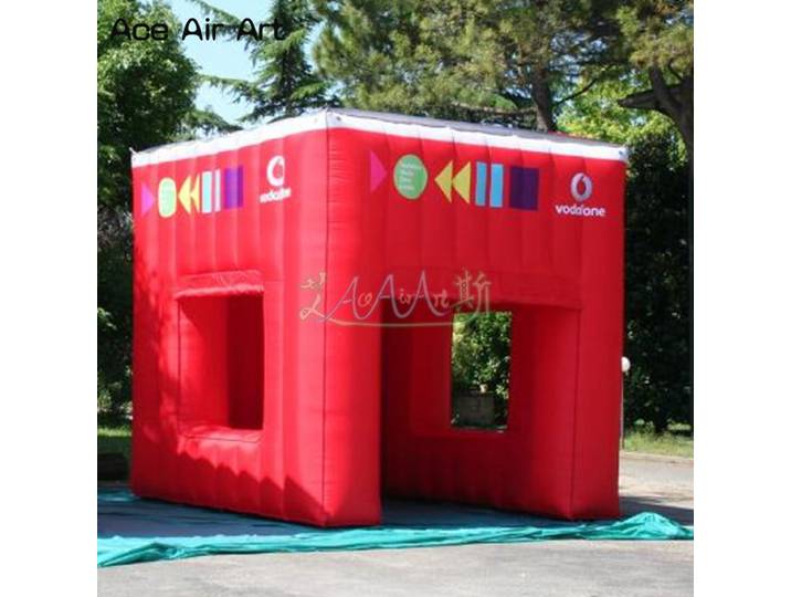 Tente cube gonflable personnalisée, stand de vente, station de concession, kiosque de restauration et de boissons à vendre