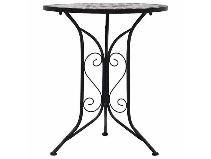 {Soldes d'été} - Gris - Table de bistro - mosaïque Gris 60 cm Céramique - Table terrasse EU967054720