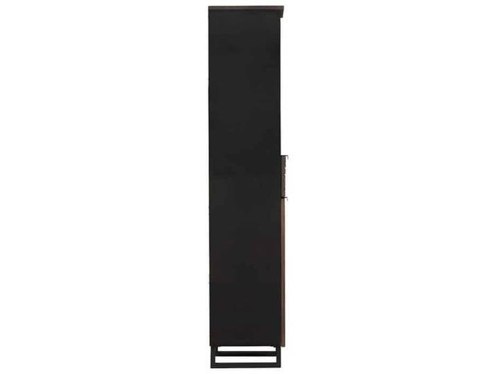 Marron Cabinet WC - - Meuble Lavabo - Armoire basse - Noyer 38x33x160 cm N6022
