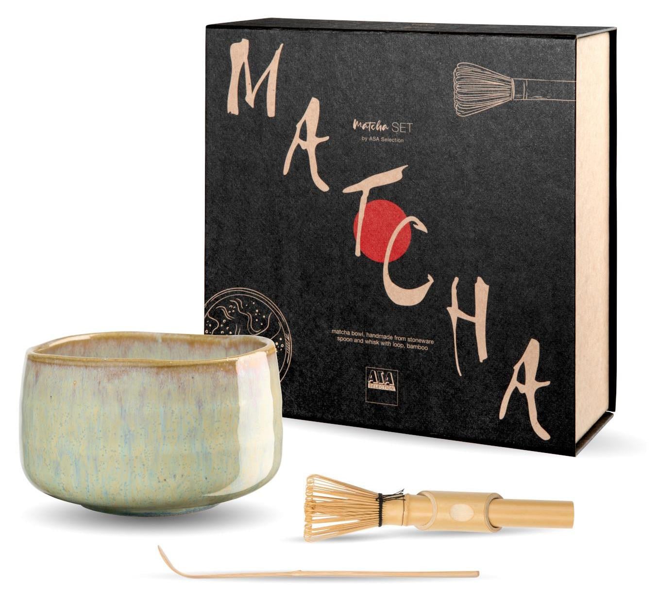 ASA Selection Moribana Matcha Set Ishi Shiny