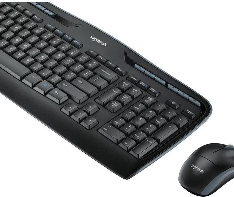 Logitech Teclado Y Ratón Inalámbrico Mk330 Usb Negro Talla Única Unisex