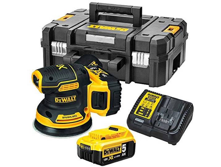 Dewalt DCW210P2-QW DCW210P2-QW-Schuurmachine Zonder Zonder Ekobas XR 18 V Met 2 Li-Ion 5.0 Ah Batterijen,ZILVER