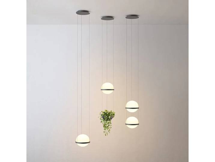 Lampes suspendues LED en verre créatif de style industriel vintage, pot de fleurs de jardin, luminaires pour salon, décoration de la maison, lustre