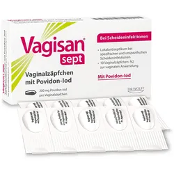 VAGISAN sept Vaginalzäpfchen mit Povidon-Iod 10 St
