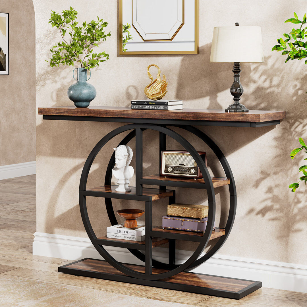 Blue Elephant 105cm Console Table Dark Brown 80cm H X 105cm W X 30cm D