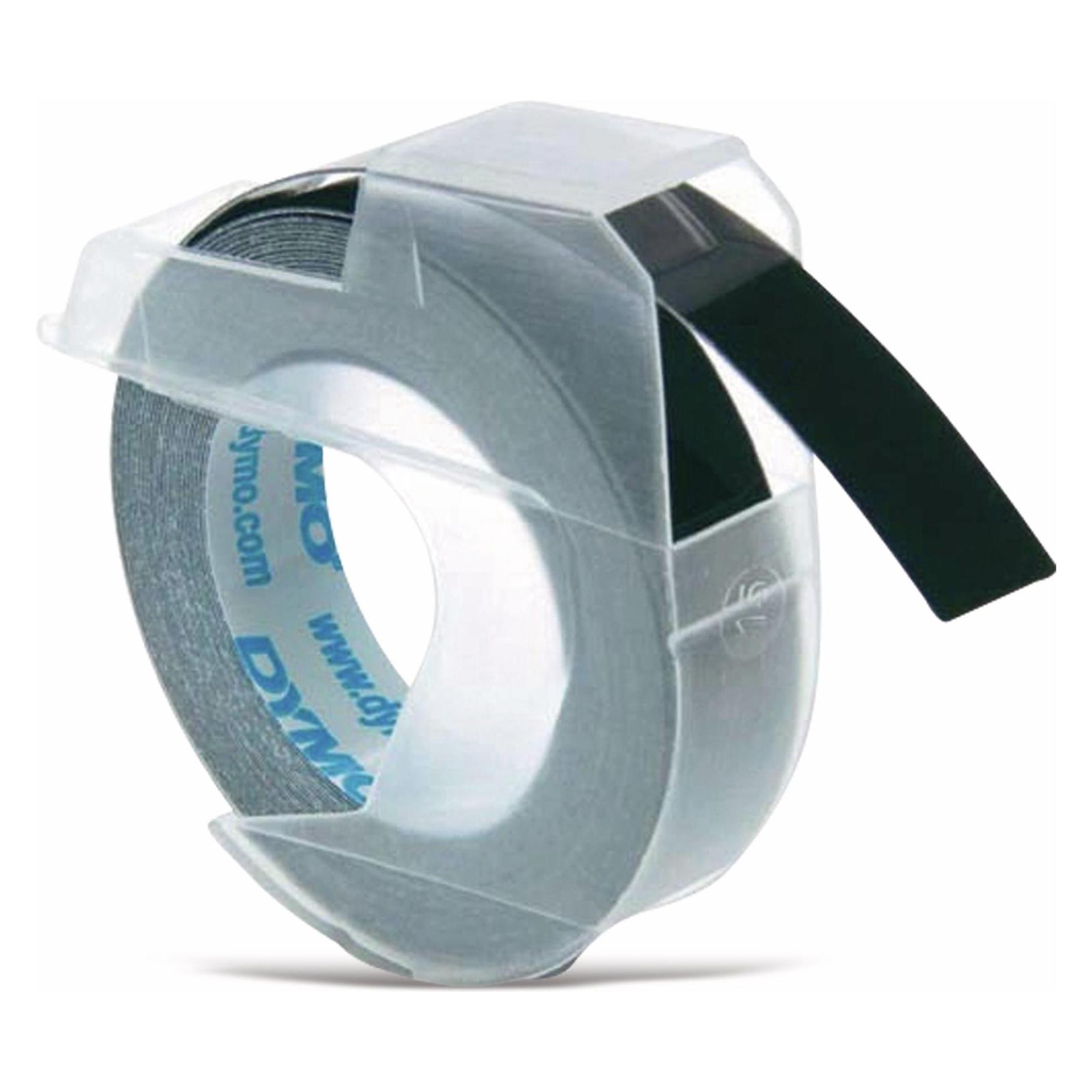 Dymo Prägeband 3D (0.90 cm, Weiss, Schwarz) (S0898130)