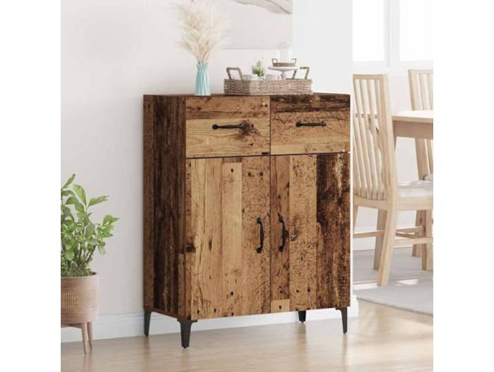 HEFZGDB Klassisches Sideboard aus Holzwerkstoff in Weiß, stilvolles Sideboard für die Inneneinrichtung mit großer Stauraumkapazität, mit Türen und Schubladen, großes