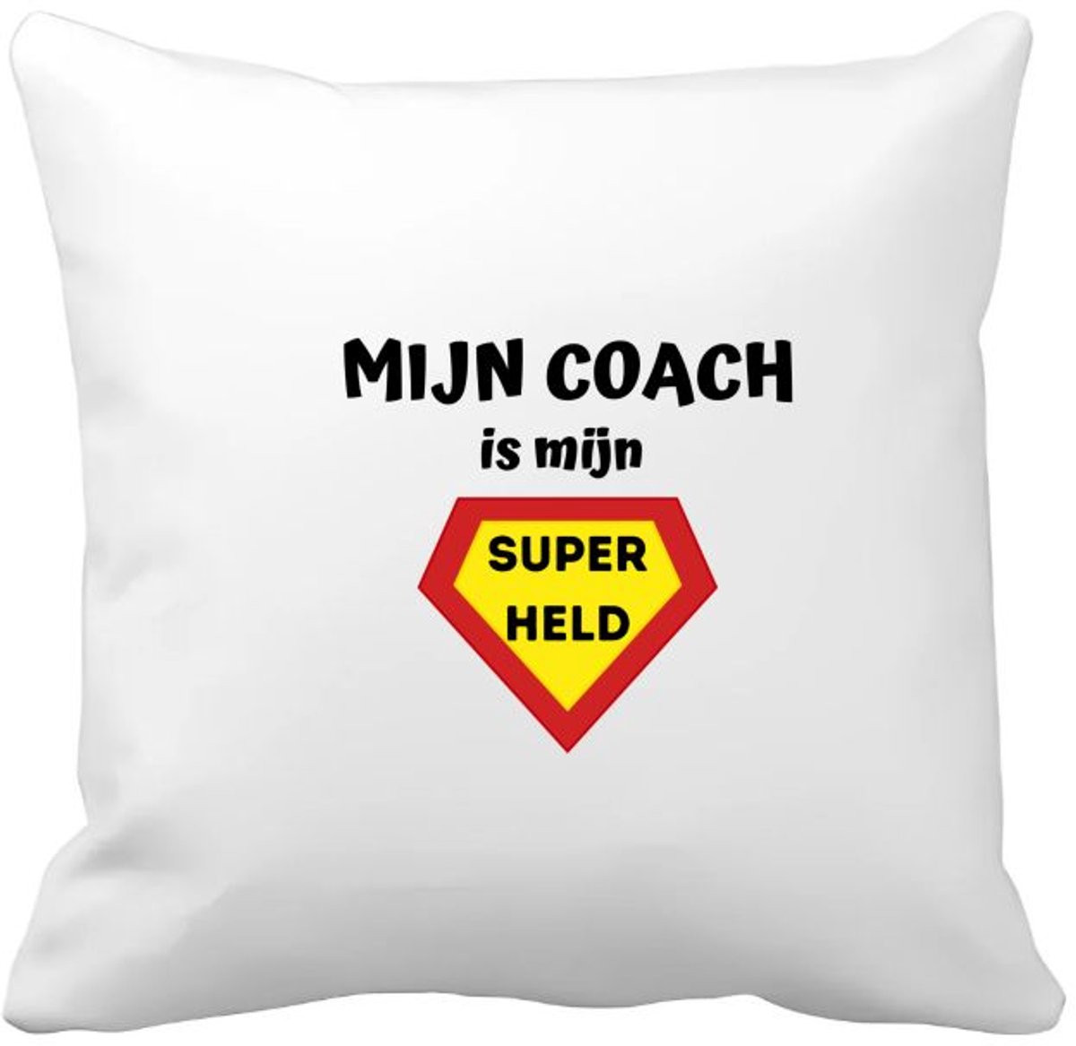 Akyol Kussenhoes Mijn coach is mijn superheld - 40 x 40 cm