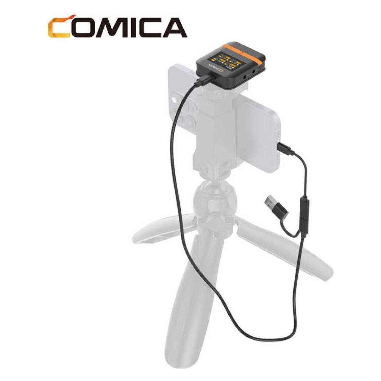 Comica 2.4G Mini Wireless Microphone - 4 Transmitters + Laadcase Vi (16VIMOQ0000000) (16VIMOQ0000000)