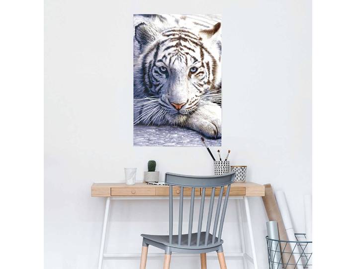 Poster White Tiger Papier Blanc 61 x 92 x 0cm