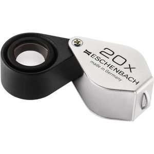 Eschenbach Lupe 118420, 20x Vergrößerung, Einschlaglupe, Ø 17mm