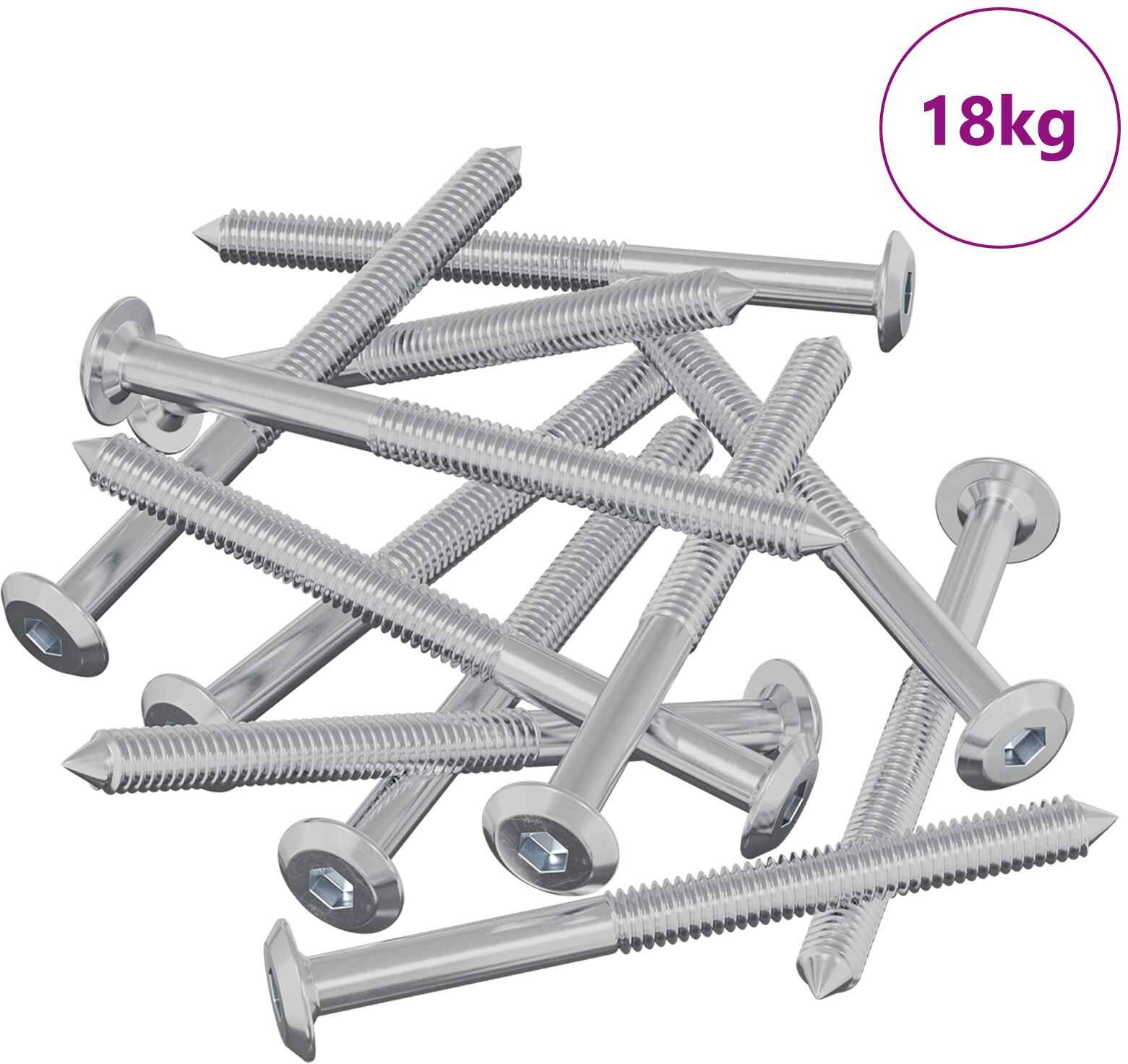 vidaXL Vis pour meubles 1200 pc Argenté Acier