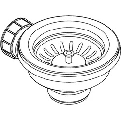 GROHE Stopfen 42589 für Küchenspülen warm sunset gebürstet, 42589DL1 42589DL1
