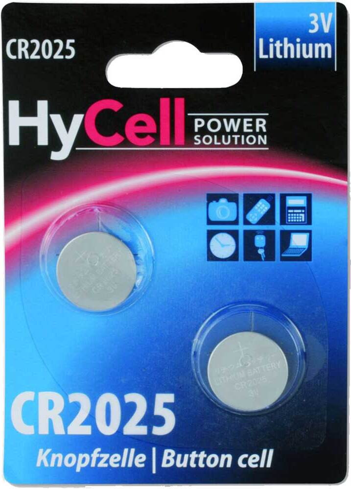 HyCell 5020192 Wegwerpbatterij CR2025 Lithium 3V Zilverkleurig