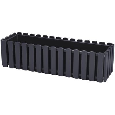 Balkonkasten PROSPERPLAST "Boardee Fencycase", grau (anthrazit), B:58cm H:16,2cm T:18cm, Kunststoff, Pflanzgefäße, BxTxH: 58x18x16,2 cm