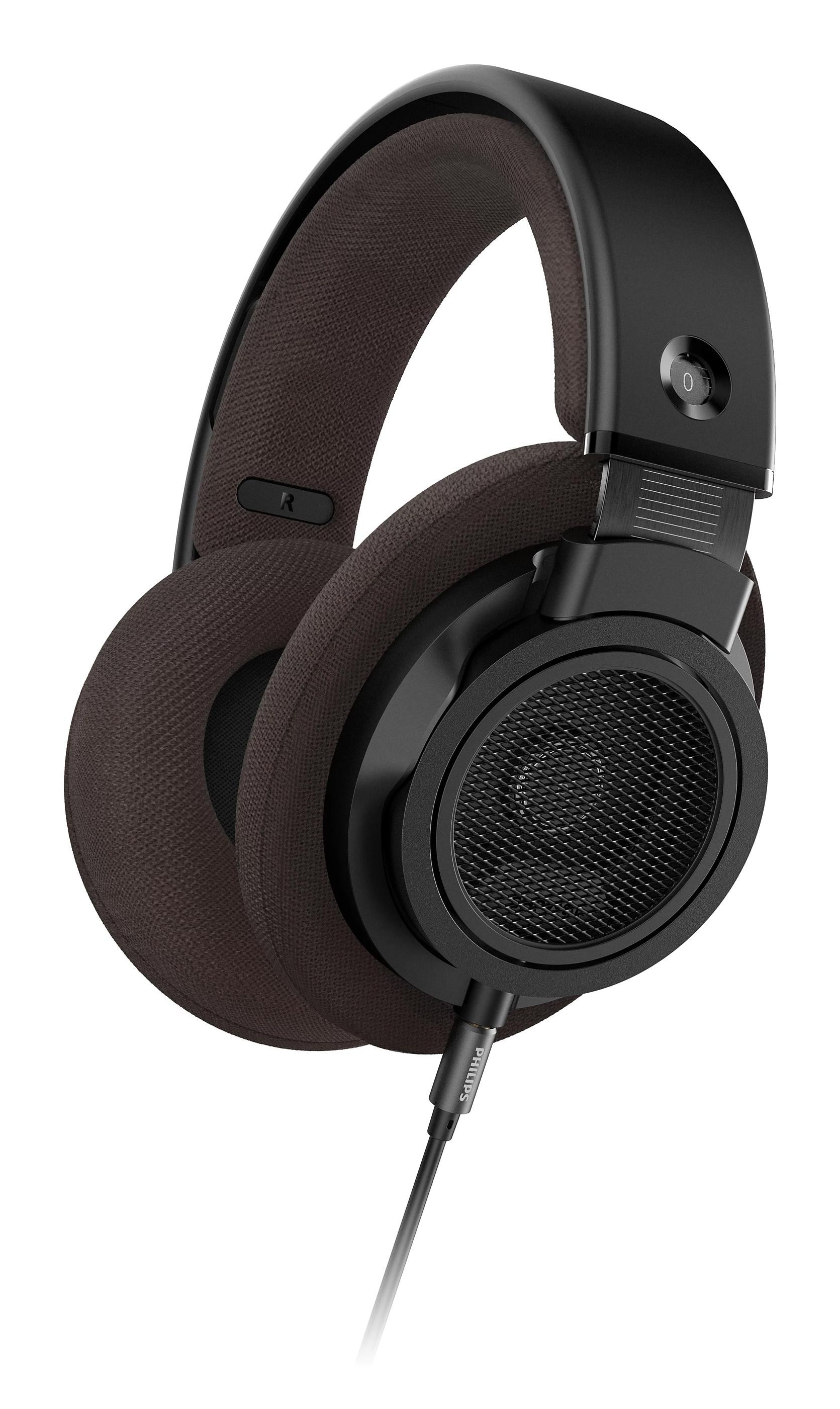 Philips SHP9500CY/00 Over-Ear kabelgebundene Kopfhörer schwarz/braun