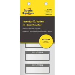 AVERY Zweckform Inventaretiketten 50,0 x 20,0 mm