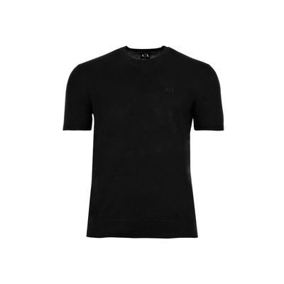 T-Shirt ARMANI EXCHANGE "T-Shirt PULLOVER 1er Pack", Herren, Gr. M, schwarz, Obermaterial: 100% Baumwolle CO., Shirts T-Shirt